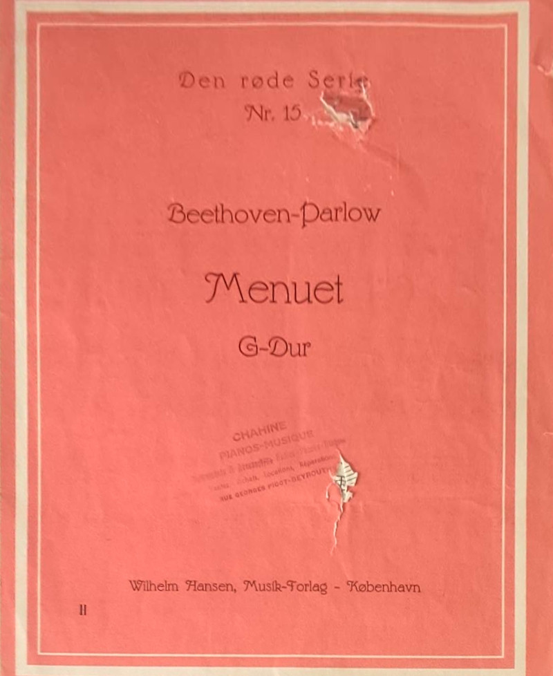 menuet g-dur beethoven-parlow