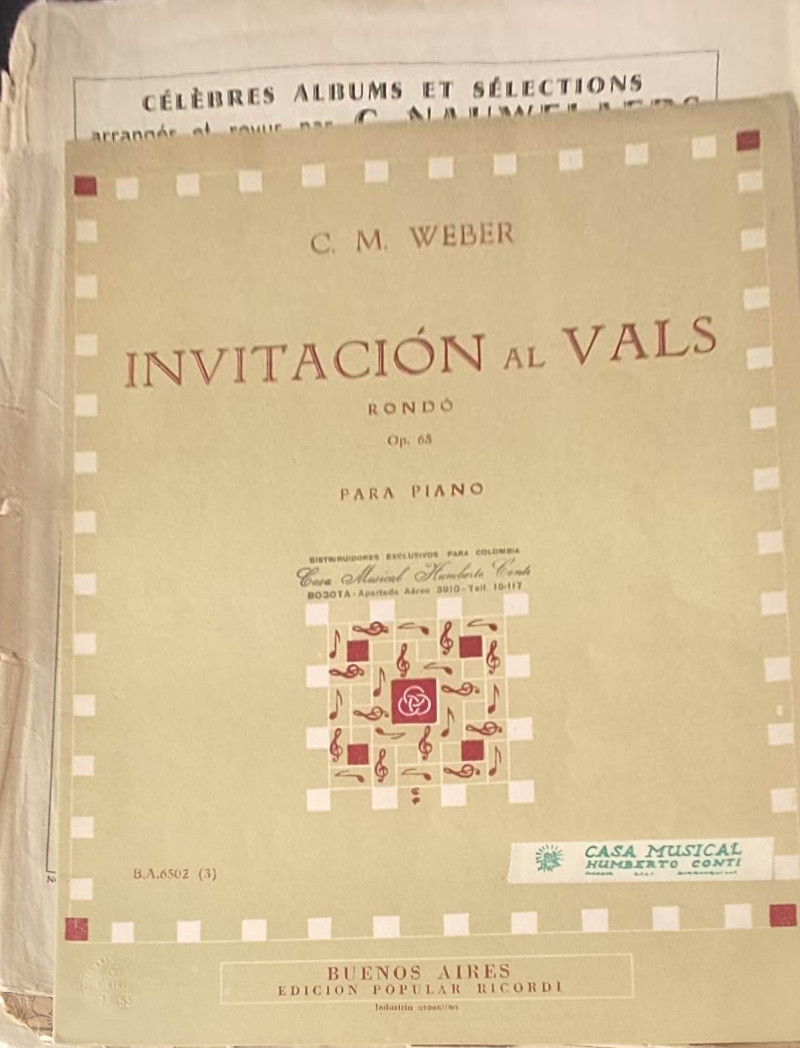 C. M. Weber invitación al vals cover