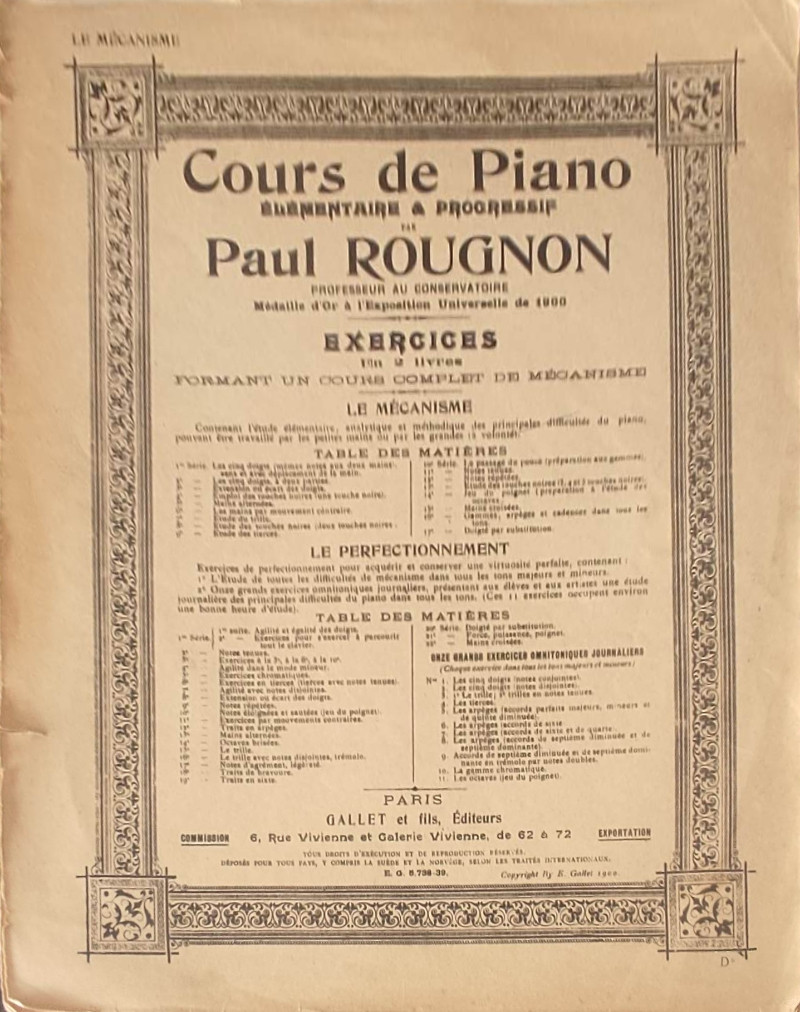 cours de piano cover