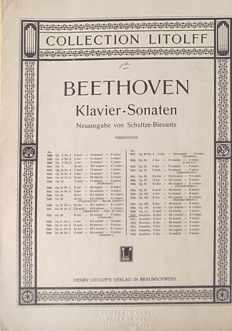 Beethoven Klavier-Sonaten Cover